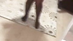 Aze Tiktok girl nylon feet3
