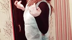 Aze Tiktok girl pantyhose feet