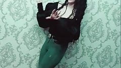 Aze Tiktok girl pantyhose feet