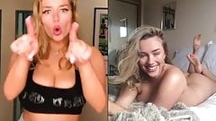 Busty blonde bouncing naturals tiktok