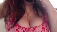 Hot tiktoker girl showing her boobs
