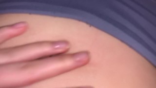 Teenage belly button fetish play