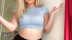 Tiktok slut in see through shorts