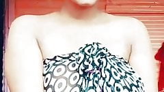 Tiktok Video in Transparent dress